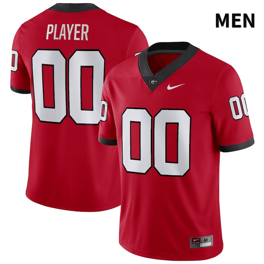 Georgia Bulldogs Men's Custom #00 Red 2022 NIL Stitched College UGA Football Jersey 23ZS017LX